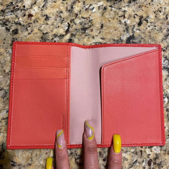 Coach Bags Nwot Coach Signature Monogrammed Canvas Leather Passport